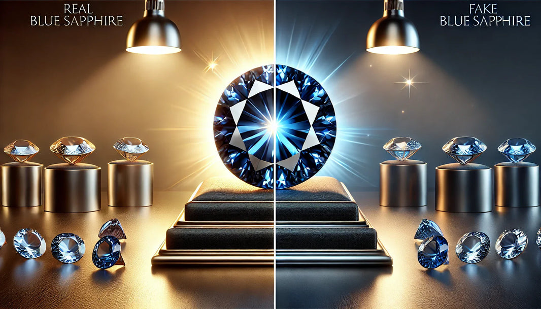 real blue sapphire stone vs fake