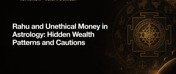 Rahu and Unethical Money in Astrology: Hidden Wealth Patterns and Cautions