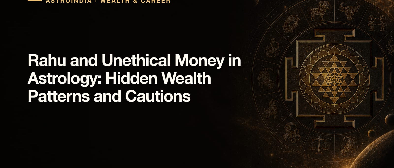 Rahu and Unethical Money in Astrology: Hidden Wealth Patterns and Cautions