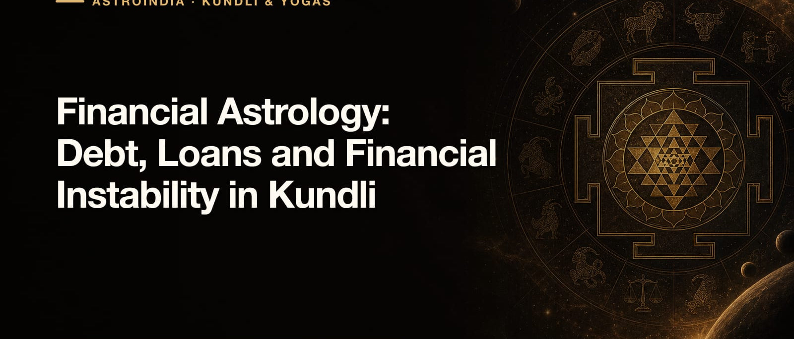 Financial Astrology: Debt, Loans and Financial Instability in Kundli