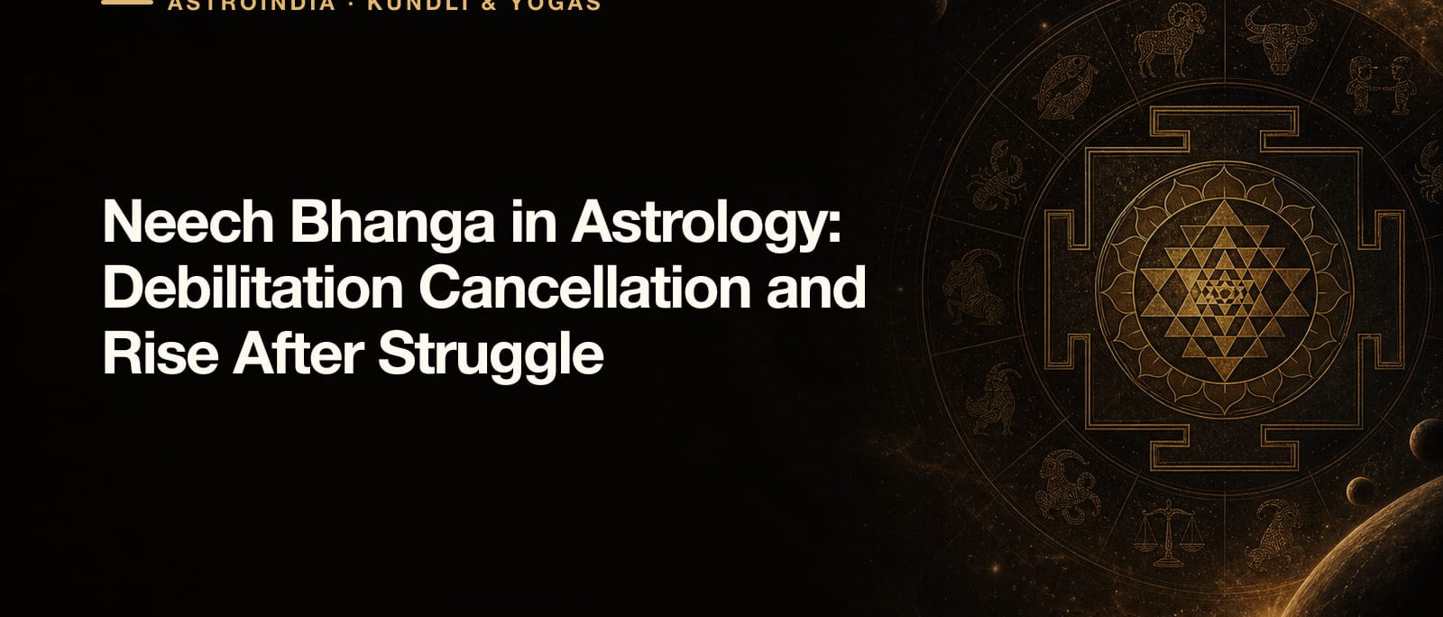 Neech Bhanga in Astrology: Debilitation Cancellation and Rise After Struggle