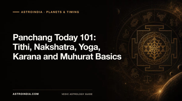 Panchang Today 101: Tithi, Nakshatra, Yoga, Karana and Muhurat Basics
