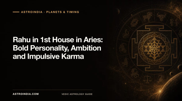 Rahu in 1st House in Aries: Bold Personality, Ambition and Impulsive Karma