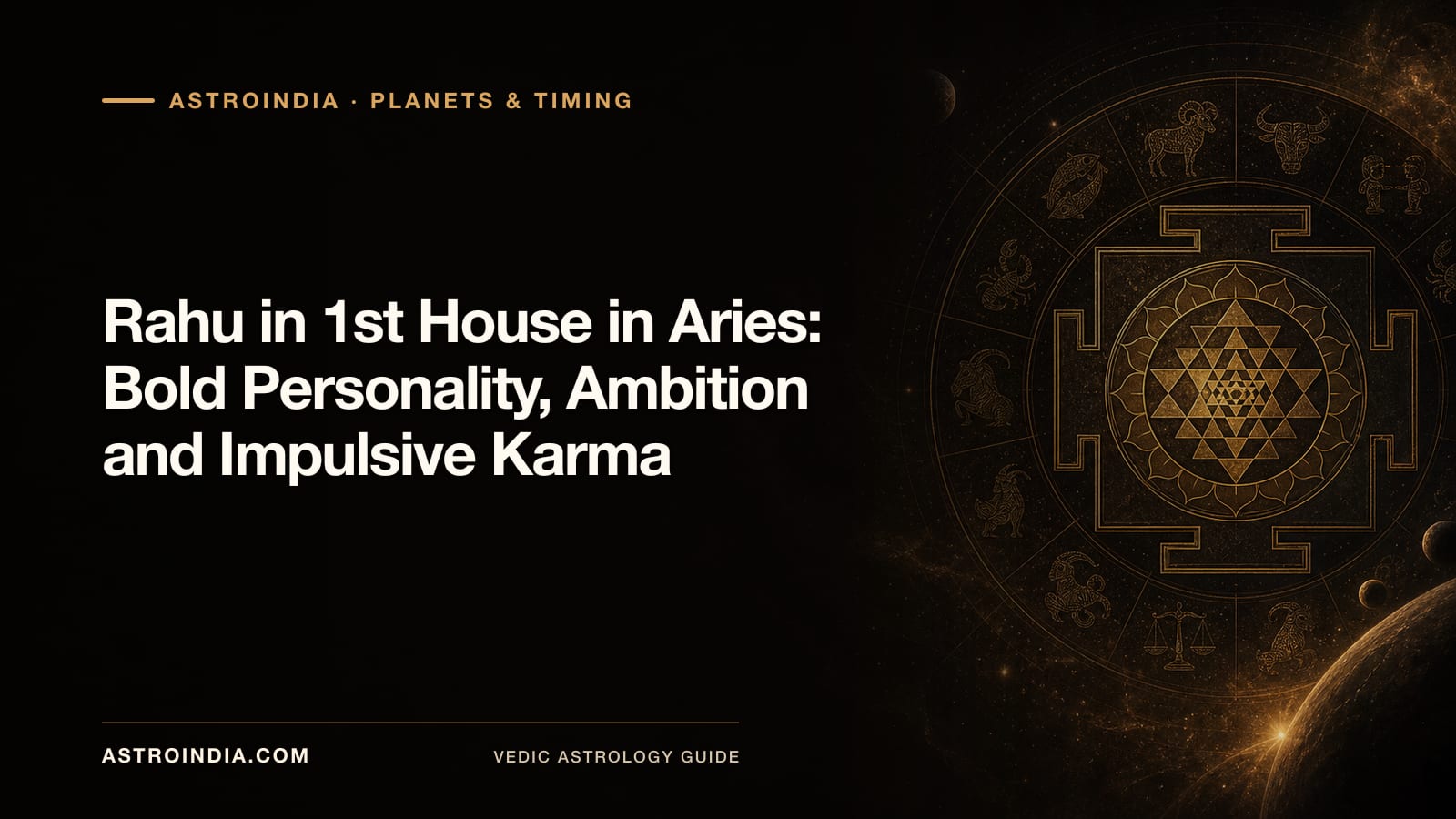 First House Rahu Rahu in 1st House in Aries: Bold Personality, Ambition and Impulsive K ...