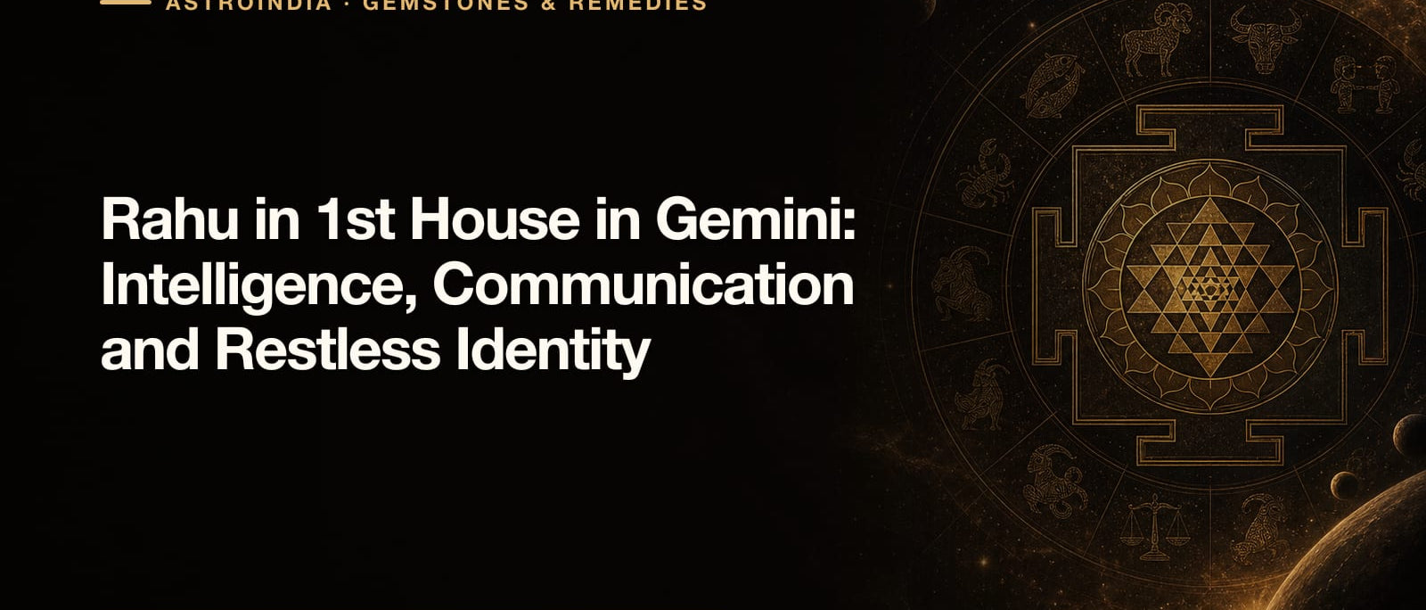 Rahu in 1st House in Gemini: Intelligence, Communication and Restless Identity