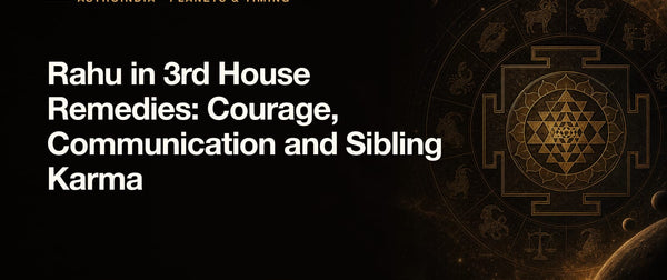 Rahu in 3rd House Remedies: Courage, Communication and Sibling Karma