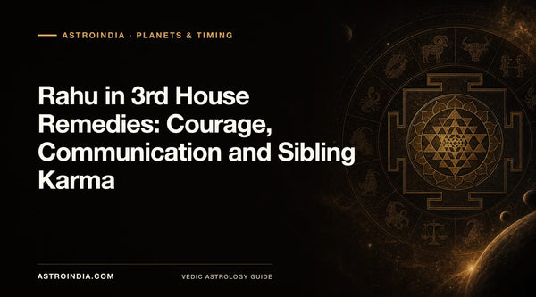 Rahu in 3rd House Remedies: Courage, Communication and Sibling Karma