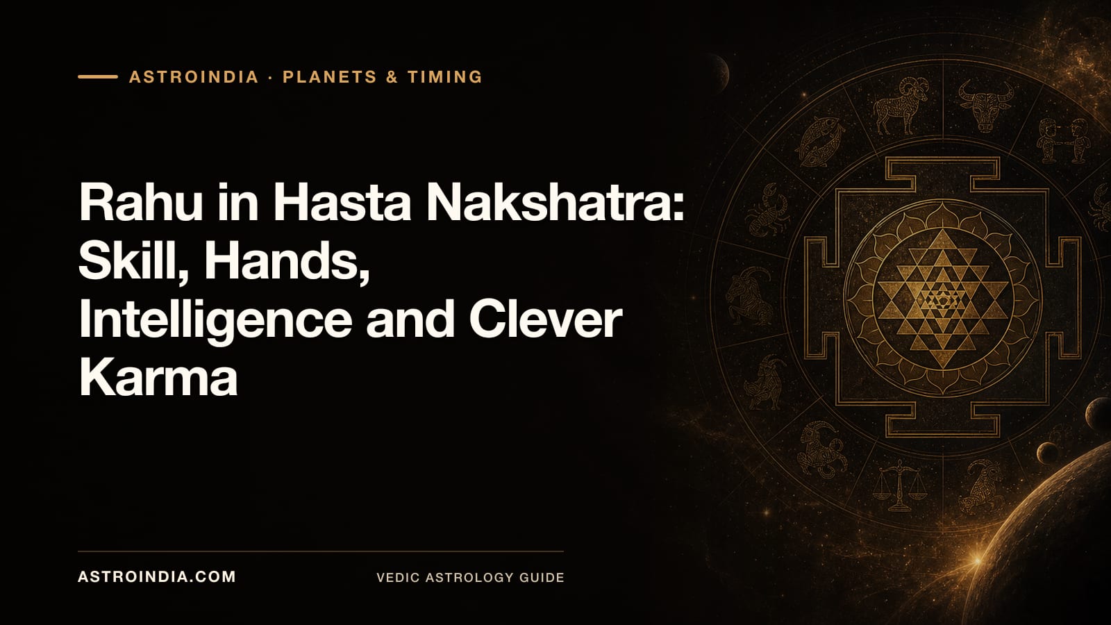 Rahu in Hasta Nakshatra: Skill, Hands, Intelligence and Clever Karma ...