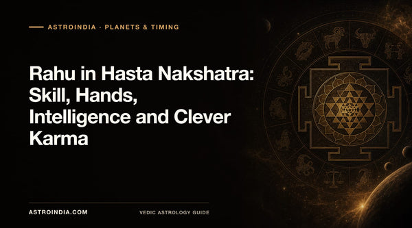 Rahu in Hasta Nakshatra: Skill, Hands, Intelligence and Clever Karma