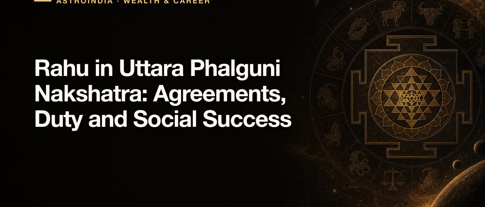 Rahu in Uttara Phalguni Nakshatra: Agreements, Duty and Social Success