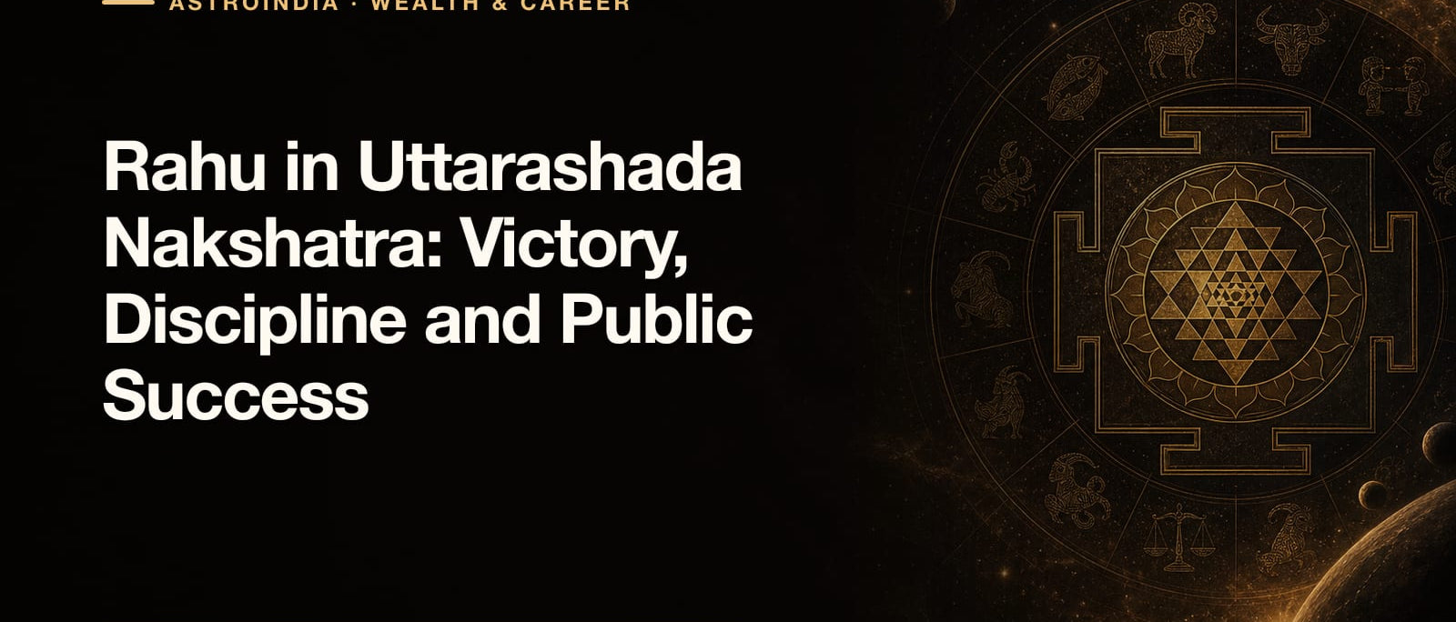 Rahu in Uttarashada Nakshatra: Victory, Discipline and Public Success