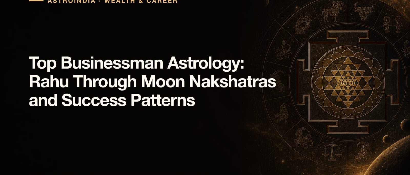 Top Businessman Astrology: Rahu Through Moon Nakshatras and Success Patterns