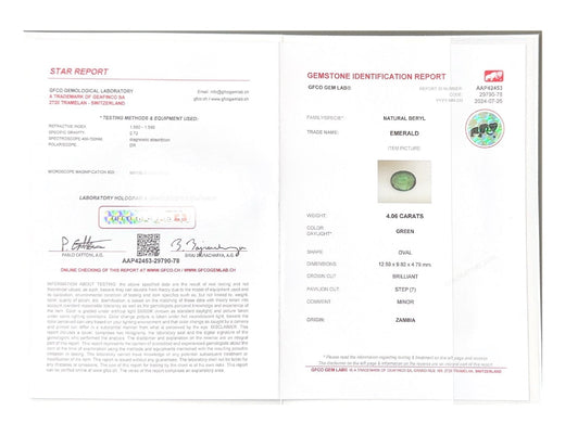 Emerald (Panna Stone) - 4.06 Carat