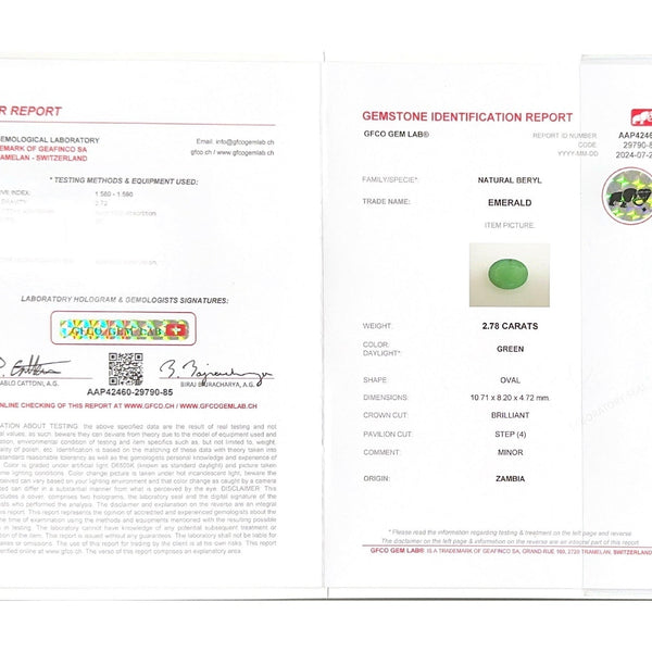 Emerald (Panna Stone) - 2.78 Carat