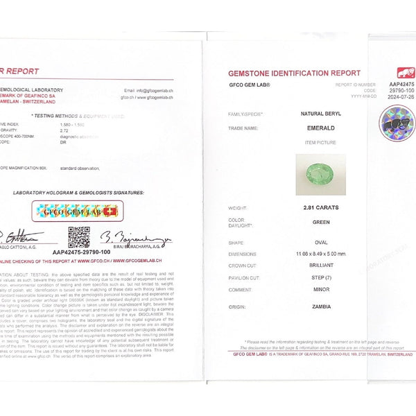 Emerald (Panna Stone) - 2.81 Carat