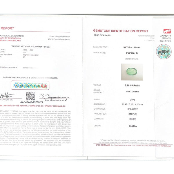 Emerald (Panna Stone) - 2.78 Carat