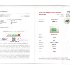 Emerald (Panna Stone) - 3.44 Carat