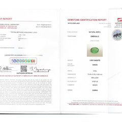 Emerald (Panna Stone) - 3.99 Carat