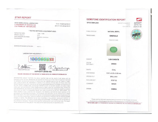 Emerald (Panna Stone) - 3.50 Carat
