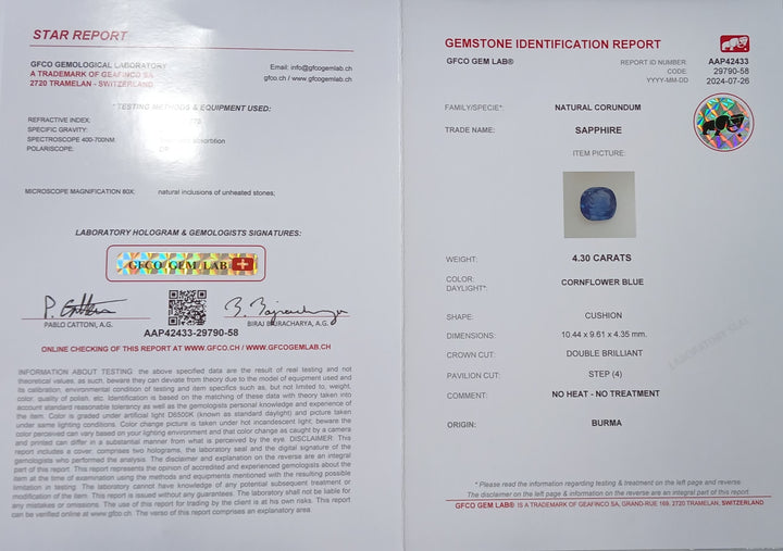Blue Sapphire - 4.30 Carat