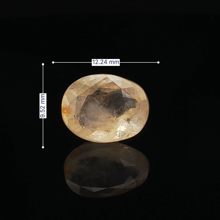 Yellow Sapphire (Pukhraj Stone) - 6.14 Carat