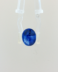 Velvety Deep Blue Sapphire (Velvet Blue Neelam) - 5.02 Carat (Certified)