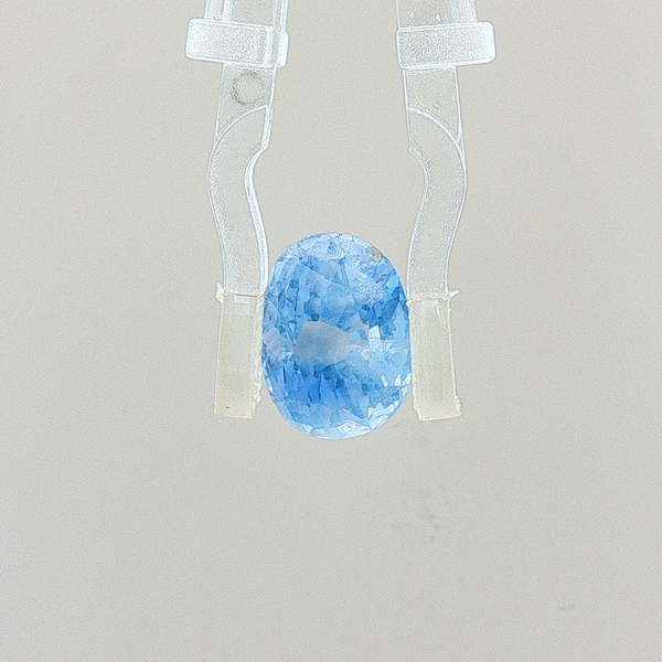 Ice Blue Sapphire (Neelam) - 5.60 Carat (Certified)
