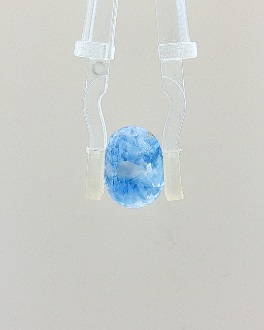 Ice Blue Sapphire (Neelam) - 5.60 Carat (Certified)