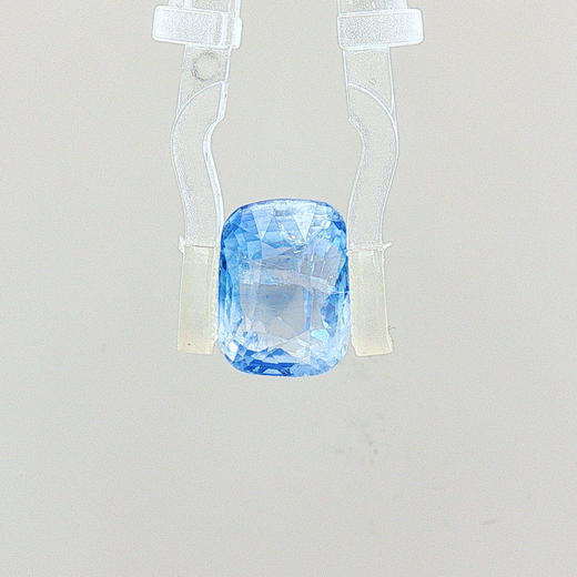 VIVID Ice Blue Sapphire (Neelam) - 6.89 Carat (Certified)