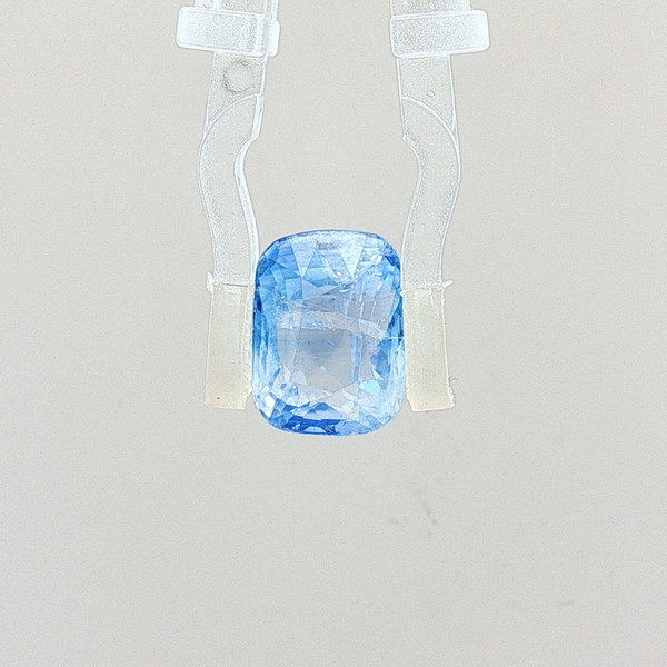 VIVID Ice Blue Sapphire (Neelam) - 6.89 Carat (Certified)