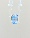 VIVID Ice Blue Sapphire (Neelam) - 6.89 Carat (Certified)