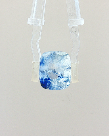 VIVID Ice Blue Sapphire (Neelam) - 11.80 Carat (Certified)