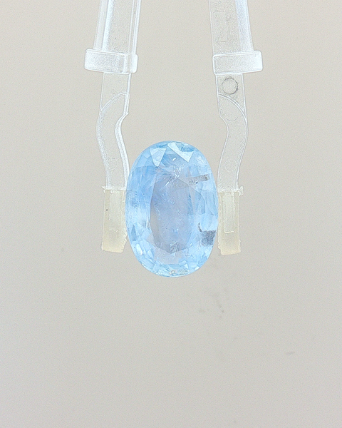 Ice Blue Sapphire (Neelam) - 6.22 Carat (Certified)