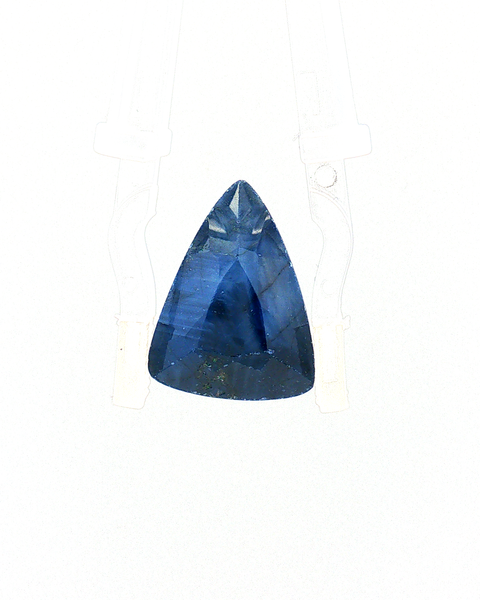 Blue Sapphire (Neelam) - 13.50 Carat (Certified)