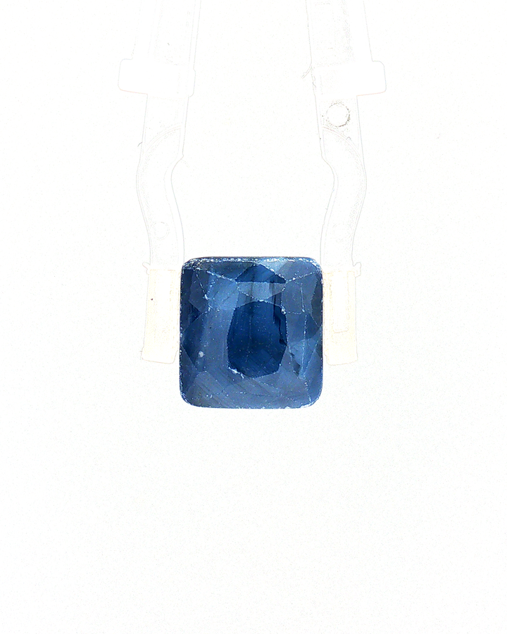 Blue Sapphire (Neelam) - 8.55 Carat (Certified)