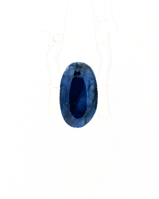 Blue Sapphire (Neelam) - 7.54 Carat (Certified)