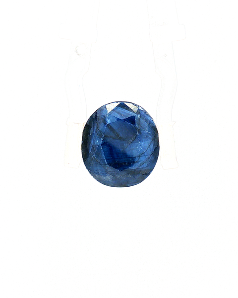 Blue Sapphire (Neelam) - 10.41 Carat (Certified)