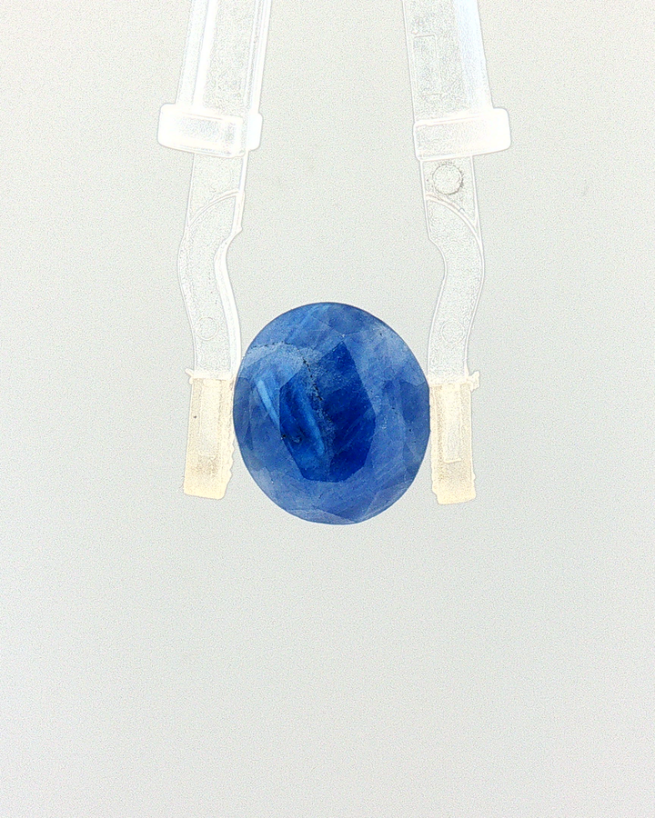 Blue Sapphire (Neelam) - 7.47 Carat (Certified)