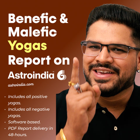 AstroIndia Yogas Analysis Report - Rajyoga, Dhan Yoga & Doshas