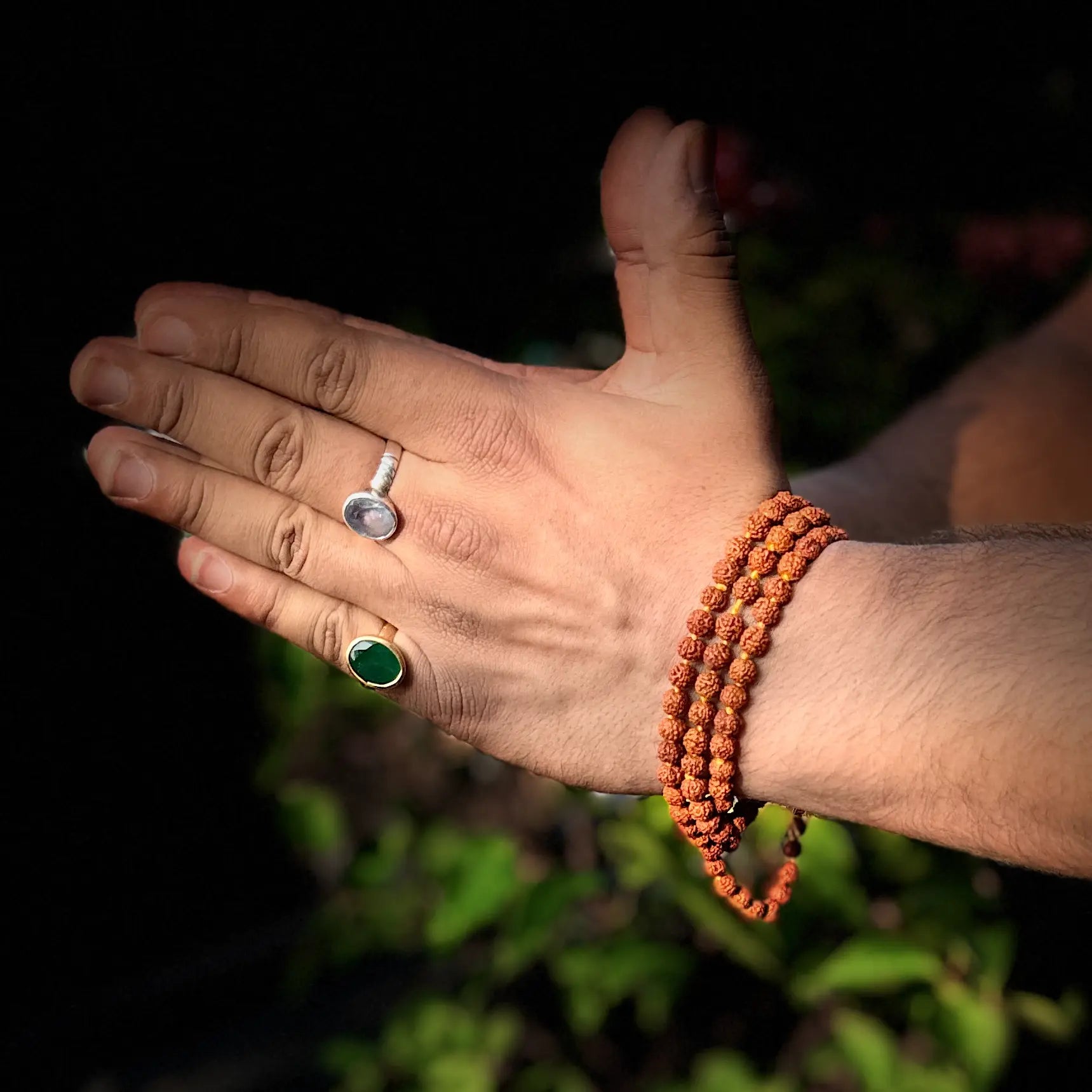 Authentic Brown Rudraksha Mala with 108+1 Beads