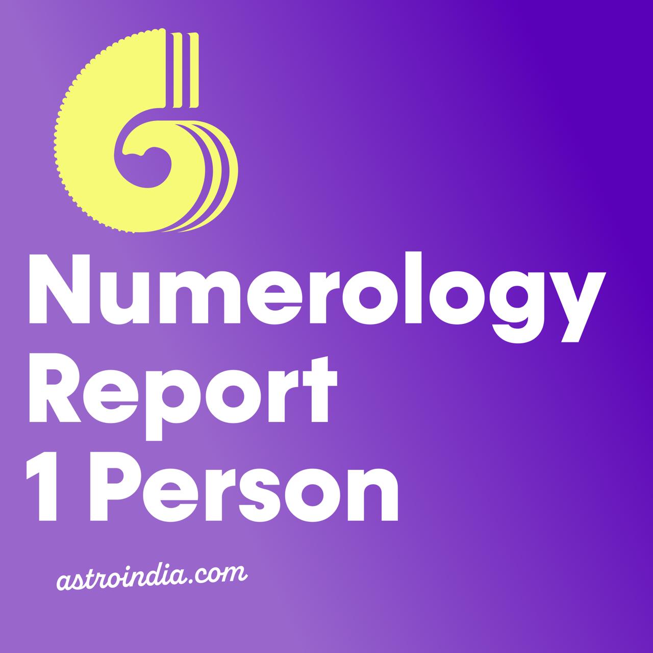 AstroIndia Premium Numerology Report with Name Numerology Calculator (Software Generated)