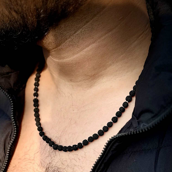 Authentic Black Rudraksha Mala with 108+1 Beads