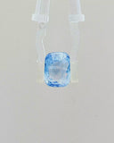 VIVID Ice Blue Sapphire (Neelam) - 6.89 Carat (Certified)