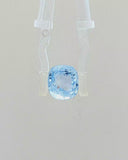 Cornflower Ice Blue Sapphire (Neelam) - 4.44 Carat (Certified)